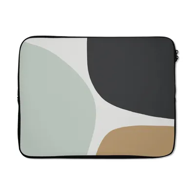 Produktbild von MuchoWow® Laptop Hülle 17 Zoll Laptoptasche Pastell - Minimalismus - Gestaltung - Zipper - Schutzabdeckung
