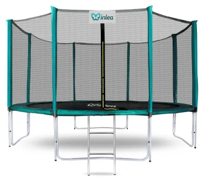 Obrázek produktu pro INLEA PREMIUM Jump Trampolína 366 cm s vnější ochrannou sítí – tmavě zelená