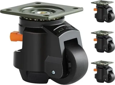 Obrázok produktu pre Robustný 63 cm vozík Heavy Duty s otočnosťou o 360 stupňov a nastaviteľnými nožičkami