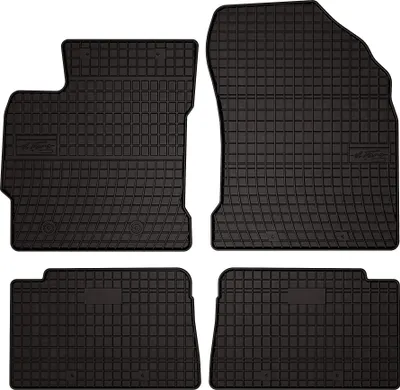 Zdjęcie produktu dla Gumowe dywaniki samochodowe do Toyota Auris II hatchback, kombi (2012-2018) - czarne dopasowane dywaniki podłogowe zestaw (4 szt.)