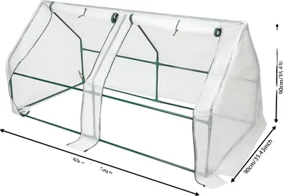 Produktbild von Gewächshaus, wasserdichte Abdeckung, Rollfenster, grün