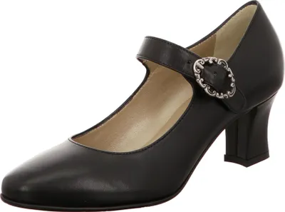 Produktbild von Dirndl & Bua Riemchenpumps Damen 32303638333733 Schwarz 36 1/2 EU