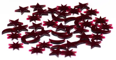 Produktbild von Sompex 50 Stück Dekosteine Acrylsteine Weihnachten X-mas Schmuck 1,2cm Tischdeko