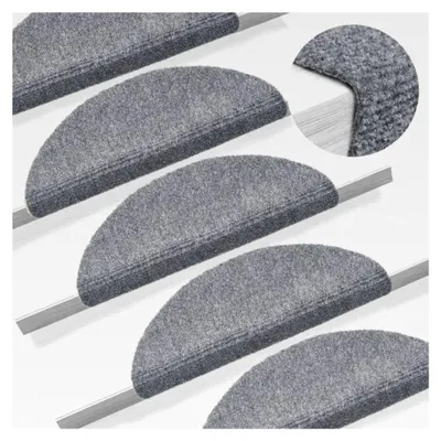 Produktbild von Selbstklebende Stufenmatten 5 Stück Hellgrau 56x17x3cm