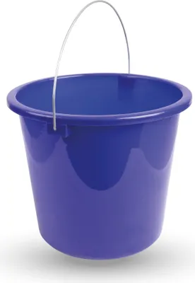 Image de Seau avec anse métallique bleu foncé - 5 litres - 1 pack ( 1 pièce )
