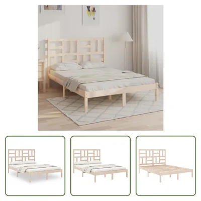 Produktbild von The Living Store Massivholzbett 140x190 cm