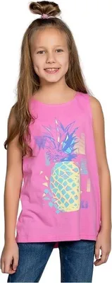 Produktbild von Mädchen Tanktop Ananas - Rosa - 158