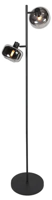 Image de Lampadaire - noir - Tenebris - verre métal - Ø 28cm - E14 - 4213ZW - Mexlite
