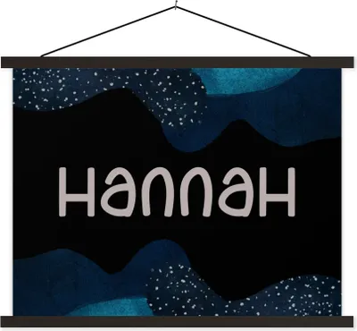Produktbild von MuchoWow® Textilposter Hannah - Pastell - Mädchen 60x45 cm mit schwarzem Rahmen - Poster Schlafzimmer