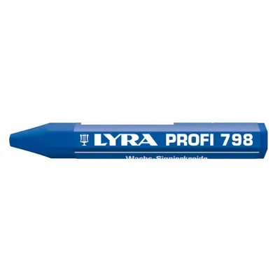 Produktbild von LYRA Wachskreide 798 Sechskantform blau Inhalt 12 Stück