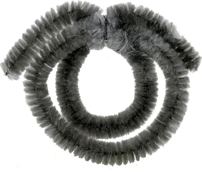 Produktbild von Nabenputzring Ø 14 mm aus Chenille Länge 19/35 cm Grau