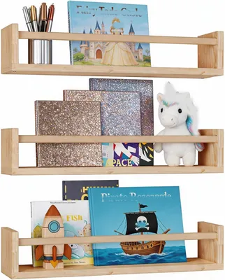 Produktbild von Kinderbuchaum 42 cm, 3 Stück, Holz, für Kinderzimmer