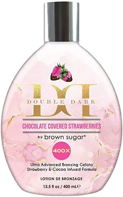 Produktbild von Brown-Zucker doppelt dunkel-Choco überdachte Erdbeeren 400ml
