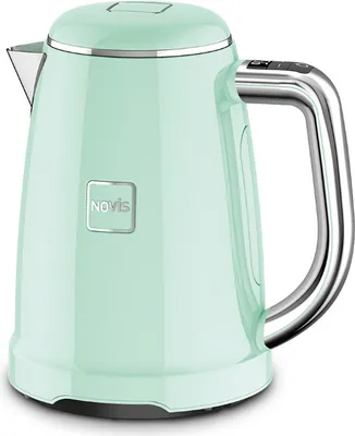 Produktbild von Novis 6114.01/02/03/09.10 / 6114.01/02/03/09.20 Iconic KTC1 Wasserkocher, Edelstahlgehäuse, 1,6 l FÃ1/4llmenge, 2400 Watt, Kalkfilter, Abschaltautomatik