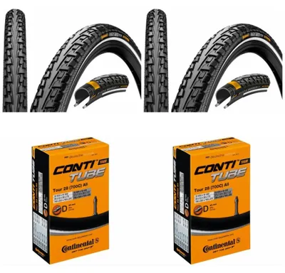 Produktbild von 2x Reifen Continental Ride Tour 28x1.75 + 2x Schlauch ContiTour 28 all