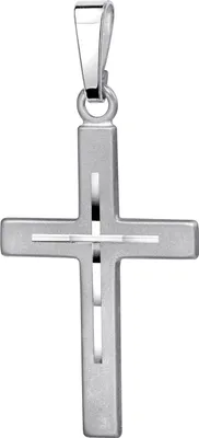 Produktbild von JEVELION Kreuz-Anhänger mit hochwertigem Diamantschliff für Damen, Herren und Kinder als Kettenanhänger Silber-Kreuz 925 Sterling-Silber mit Schmuck-Etui