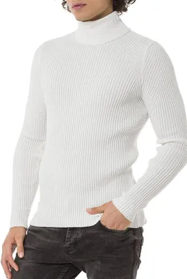 Produktbild von Red Bridge Herren Strickpullover Rollkragen Pullover Feinstrick
