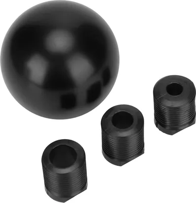Produktbild von Universal Auto Schalthebel Runde Kugel Form Aluminium Schaltknauf Adapter Kit Schwarz