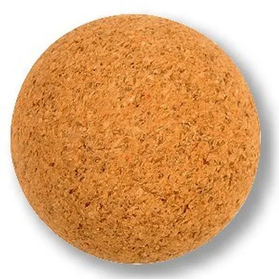 Zdjęcie produktu dla 10x Kickerball Kicker Ball, 34 mm - 8 g - weich / griffig - Kork braun
