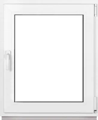 Obrázek produktu pro Framex sklepní okno PVC okno bílé šířka x výška 70 x 90 cm (700 x 900 mm) dvojité (32 mm) otočné/sklopné DIN pravé - Premium - všechny velikosti