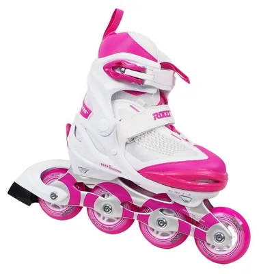 Image de Roces - Rollers « Moody X » pour filles PP12504 (35,5 EU - 40 EU) (blanc/rose)