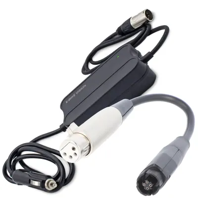 Zdjęcie produktu dla ładowarka samochodowa 12 V tylko do akumulatorów e-bike Vision do akumulatorów Yamaha serii PW-X i PW, SE, TE 36 V, napięcie końca ładowania 42 V maks. prąd ładowania 2 A