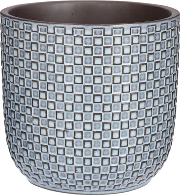 Produktbild von Mica Decorations Daan Blumentopf - H18 x Ø19 cm - Blau