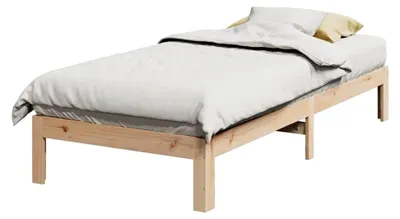 Produktbild von Bettgestell ohne Matratze 90x200 cm aus massivem Kiefernholz