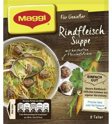 Image de Maggi Pour les gourmets Soupe de bœuf aux boulettes de viande 60g