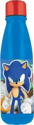 Immagine prodotto di Bottiglia di plastica Sonic the Hedgehog con tappo a vite 600ml