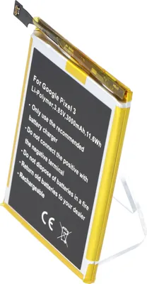 Produktbild von Akku passend für Google Pixel 3, Li-Polymer, 3,85V, 3000mAh, 11,6Wh, built-in, ohne Werkzeug