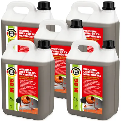 Obrázok produktu pre Plastifikátor do stavebných mált 25L Nahrádza vápno v murovacích a omietacích maltách Pre teploty do -2°C HALBAU M06