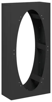 Produktbild von Kaminholzregal - Holzträger für Kaminofen - Brennholzständer - 50x23x100 cm - Armeegrün