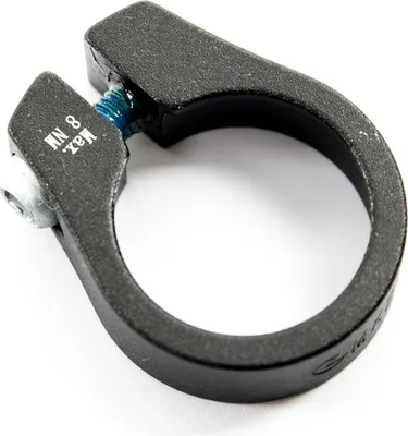 Produktbild von Alu Sattelklemme 31,8mm Klemmring Klemme Schelle mit Innensechskant schwarz
