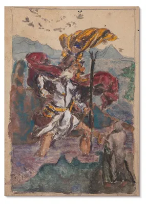 Zdjęcie produktu dla PLAKAT – 59 x 84 cm (A1) – Albrecht Dürer – Studium według Dürera: Święty Krzysztof II autorstwa Albrechta Dürera – dekoracja ścienna do salonu, sypialni i przedpokoju, nowoczesny plakat, bez ramy