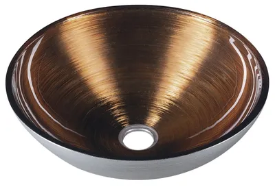 Produktbild von Sapho Murano - Glaswaschtisch Wenge, 400x140 mm, kupfern / silbern AL5318-66