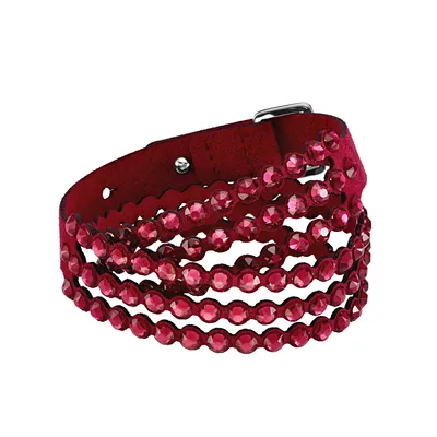 Produktbild von Swarovski Armband Uni Power Alcantara „Slake Red“ – 5511701