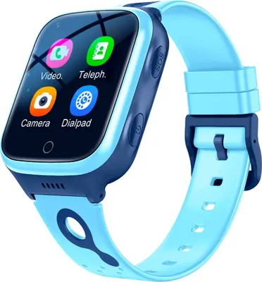 Produktbild von 4G Kids SmartWatch Wasserdichte IPX7 Videotelefonanrufverfolgung Android Smartwatch,blau
