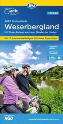 Produktbild von BVA ADFC Regionalkarte Weserbergland 1:75.000