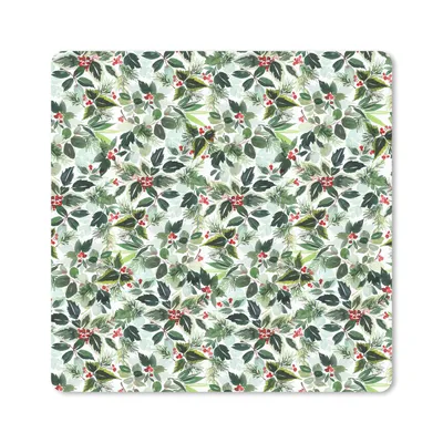 Produktbild von MuchoWow® Mauspad Mousepad Mistelzweig - Weihnachten - Muster 30x30 cm - Mousepads - Maus Mat - Pad - Mausunterlage - Gaming
