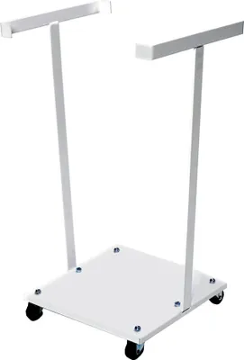 Produktbild von Müllsackständer fahrbar mit Rollen, für 125 Ltr. Müllsäcke, 30 kg weiß
