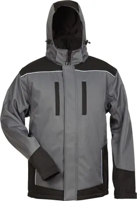 Produktbild von Softshelljacke Ajax, Gr. 3XL, grau/schwarz