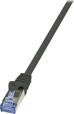 Immagine prodotto di Logilink Patchkabel mit Cat7-Rohk. Primel. S/FTP schw 0,25m