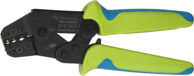 Obrázok produktu pre Krimpovacie kliešte RENNSTEIG Izolované káblové koncovky, káblové spojky 0,1 až 1 mm² Rennsteig Werkzeuge PEW8.63