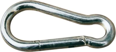 Produktbild von Feuerwehrkarabiner (Karabinerhaken) 8 x 80 mm Karbiner Haken DIN5299C verzinkt