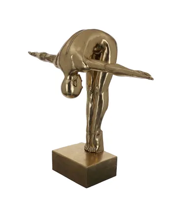 Produktbild von GILDE Skulptur Cliffhanger goldfarben H. 46,5 cm, 61416
