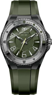 Obrázok produktu pre TechnoMarine Lusso Mare TM-225025 Pánske Hodinky - Quartz Hnutie - Nerezová Oceľ so Zeleným Ciferníkom - 44 mm