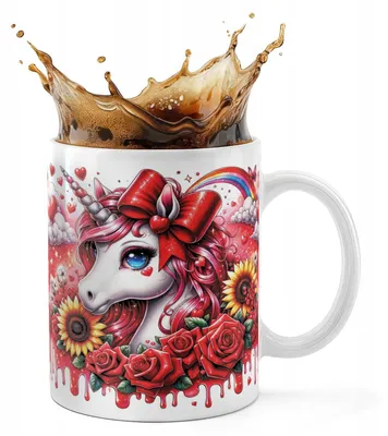Produktbild von Kubek Ceramiczny 330Ml Druk - Jednorożec Unicorn Koń