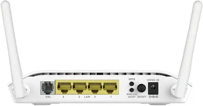 Produktbild von D-Link N300 ADSL2+, Wi-Fi 4 (802.11n), Einzelband (2,4GHz), Ethernet/LAN, ADSL, Weiß, Tragbarer Router