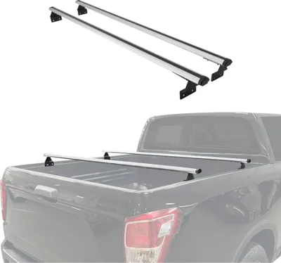 Image de Barres de toit transversales pour VW Amarok 2010-2025 Aluminium Gris